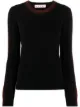 Image 1 of Marni side-stripe detail long-sleeve jumper