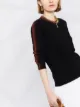 Marni side-stripe detail long-sleeve jumper