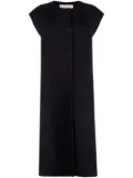 Marni sleeveless button-fastening coat - Blue