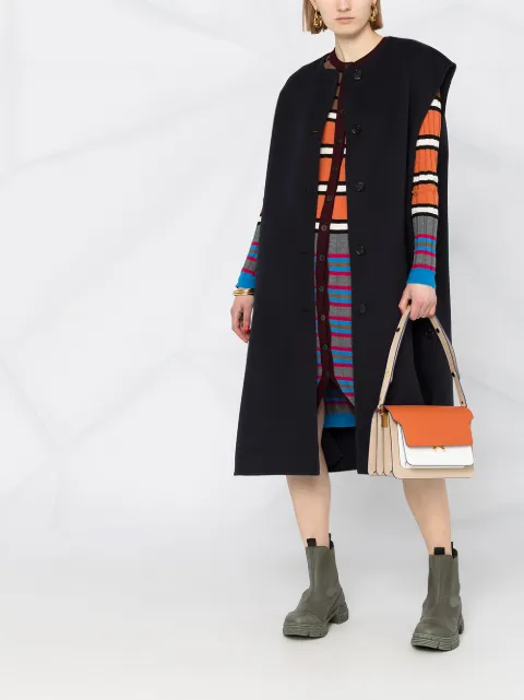 Marni sleeveless button-fastening coat GLMA0050K0TW840 - 1