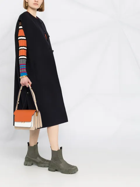 Marni sleeveless button-fastening coat GLMA0050K0TW840 - 3