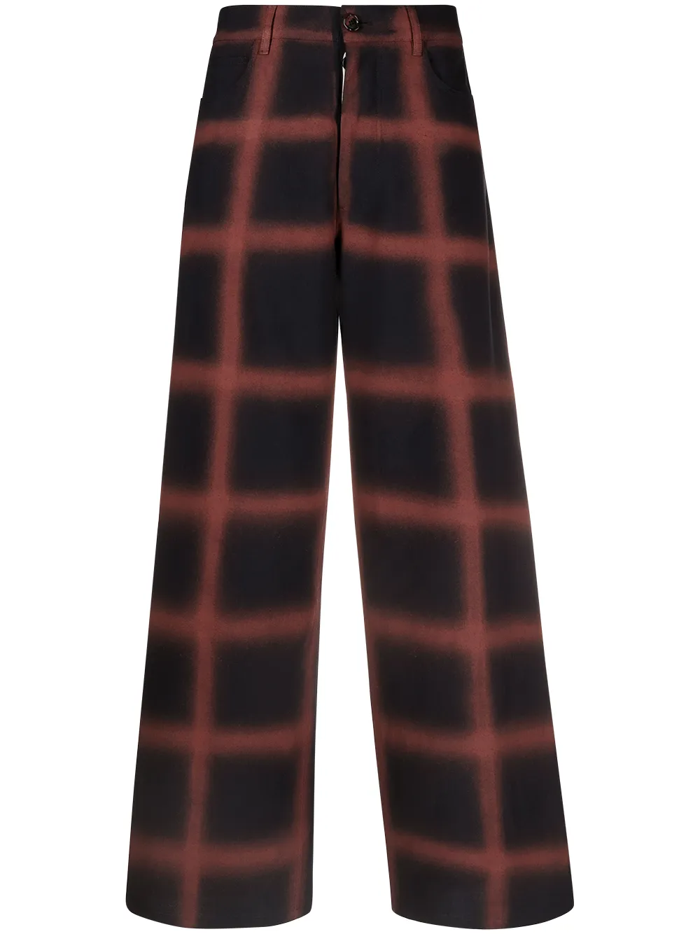 фото Marni широкие брюки в клетку windowpane