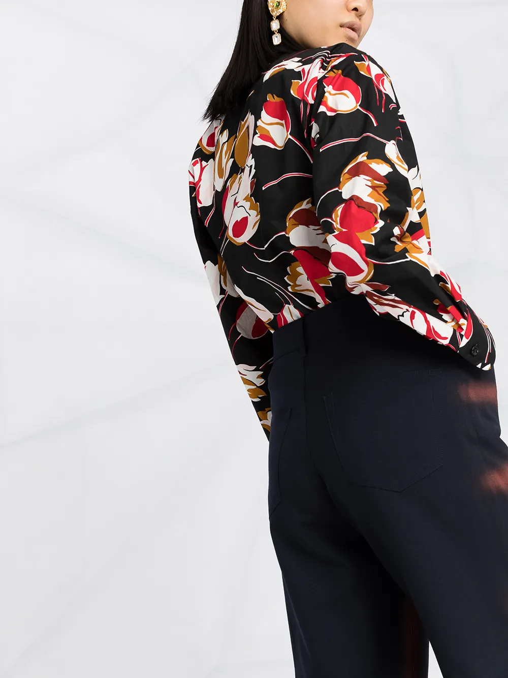 фото Marni широкие брюки в клетку windowpane