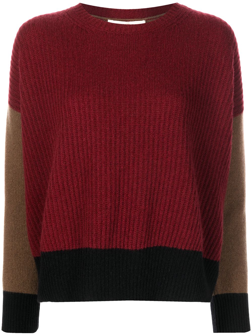 

Marni colour-block cashmere jumper - Red