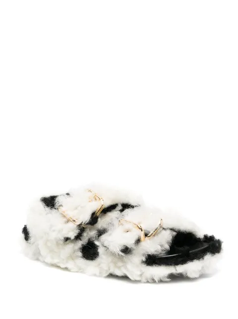 marni shearling sandals