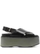Image 1 of Marni criss-cross wedge sandals
