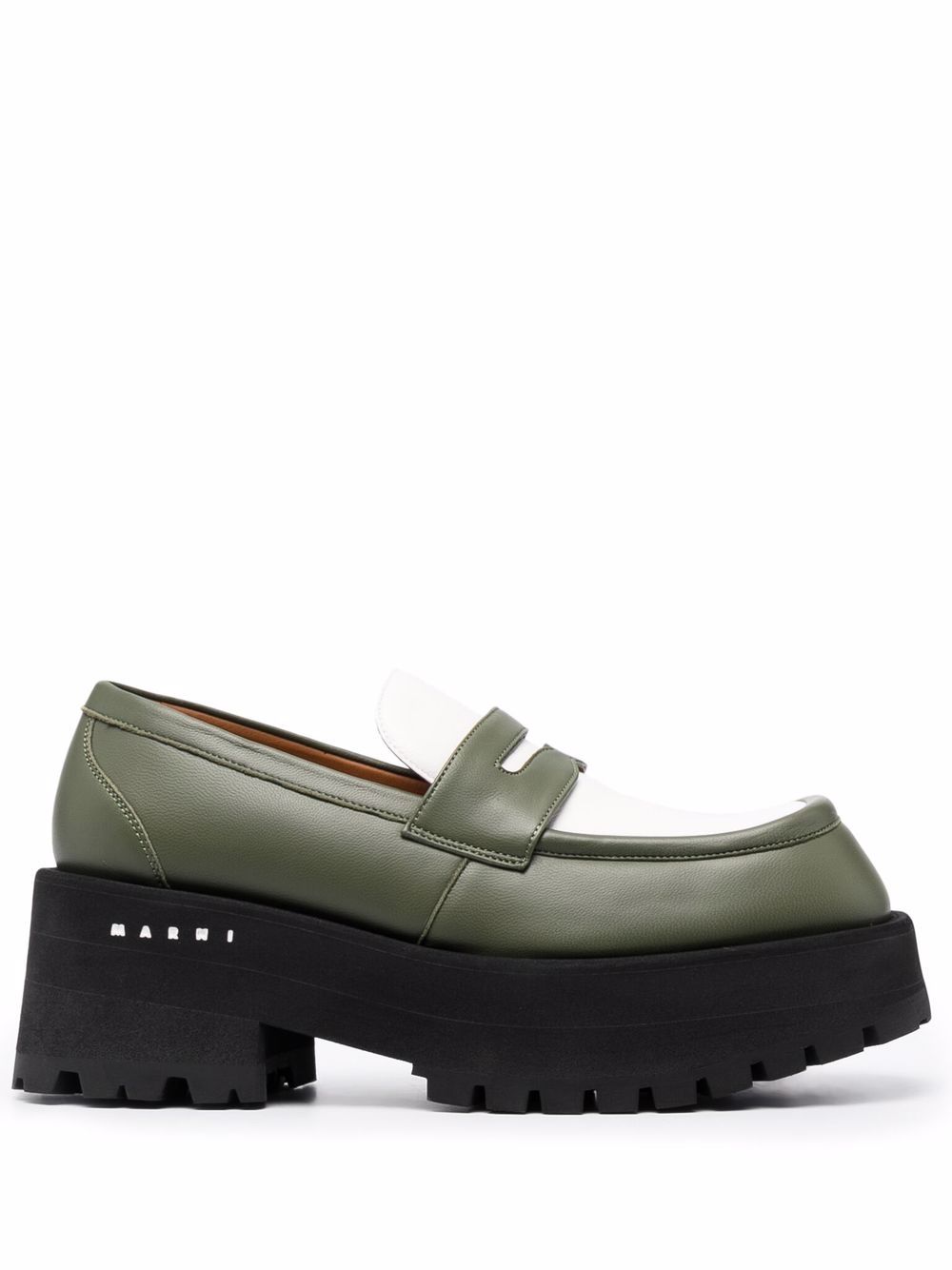 

Marni mocasines con plataforma - Verde