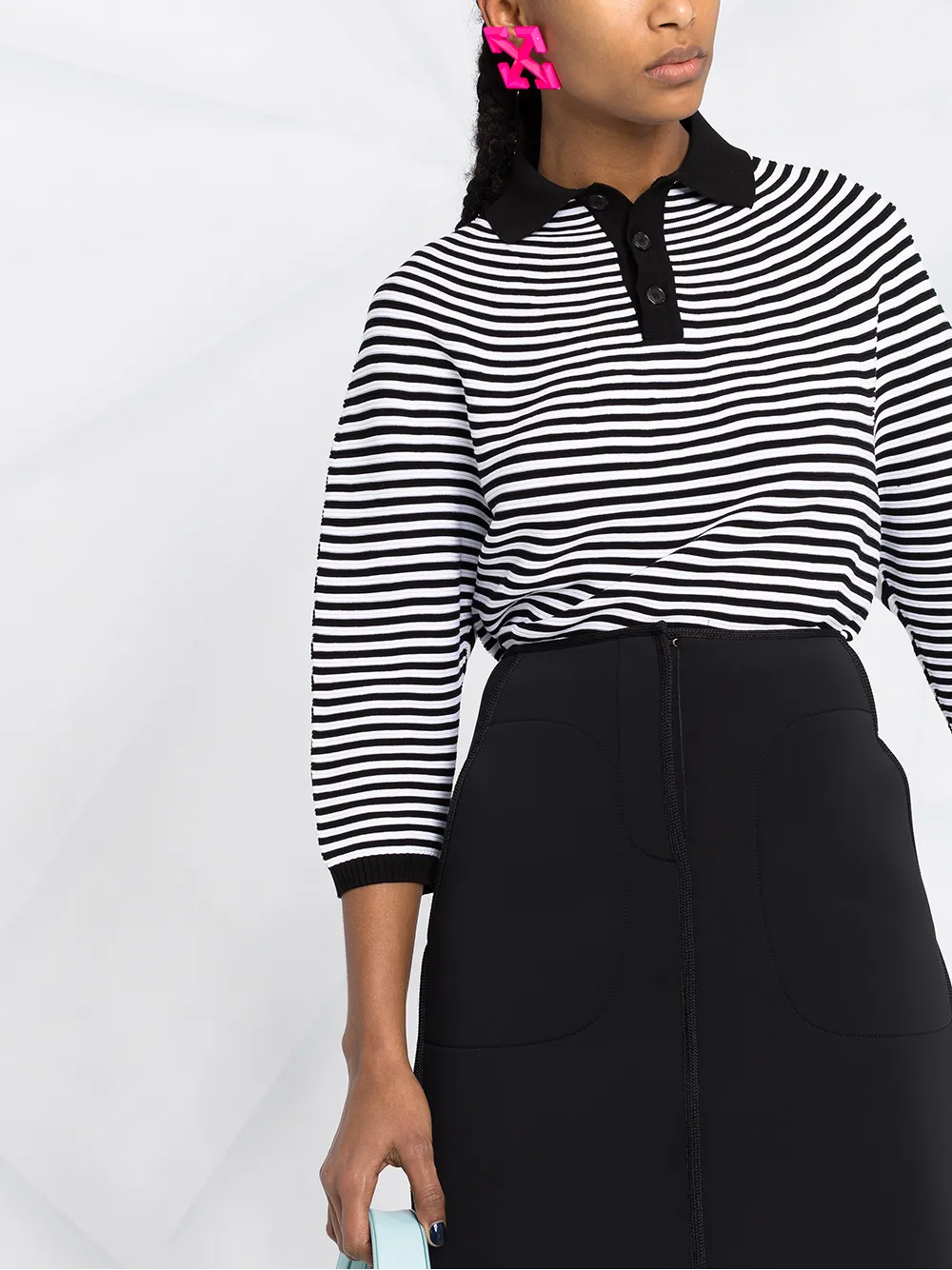 фото Dsquared2 трикотажный топ в полоску