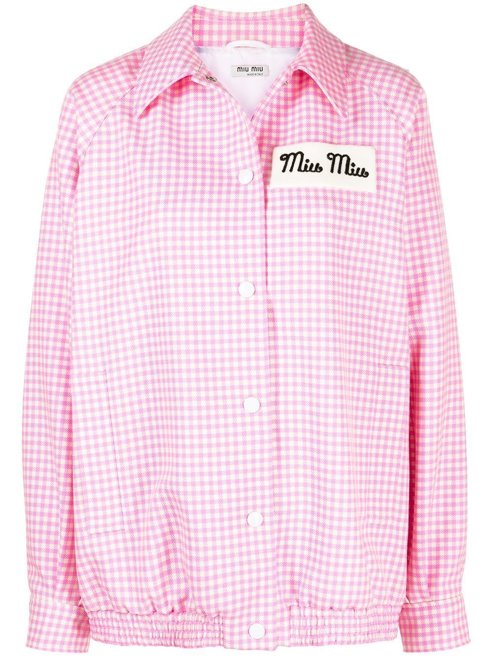 miu miu gingham jacket