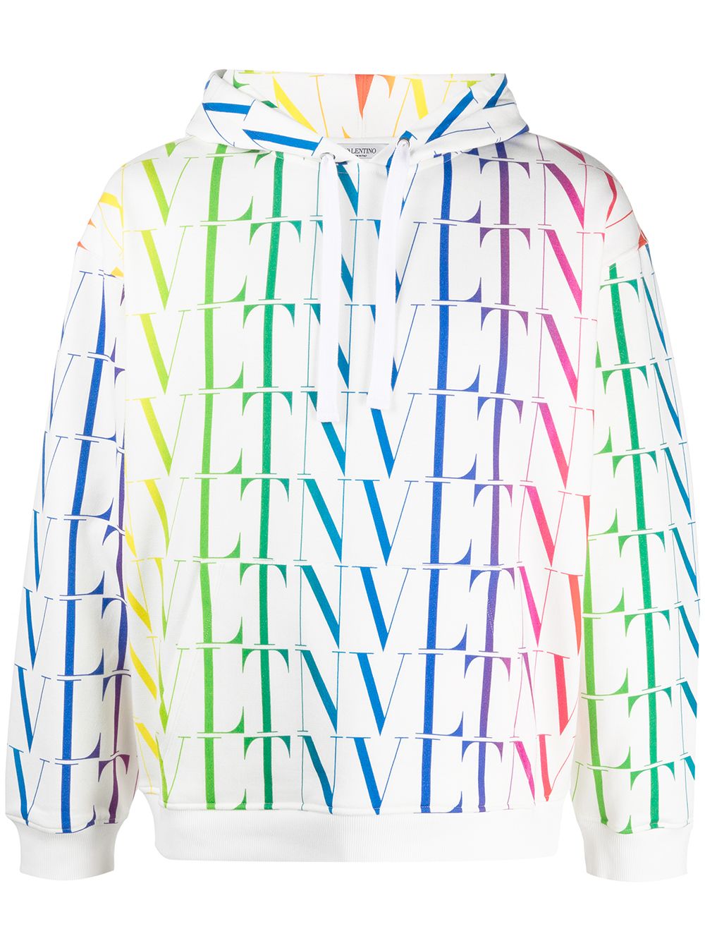 VLTN logo print hoodie