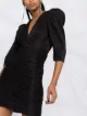 IRO plissé-effect exaggerated-shoulders dress
