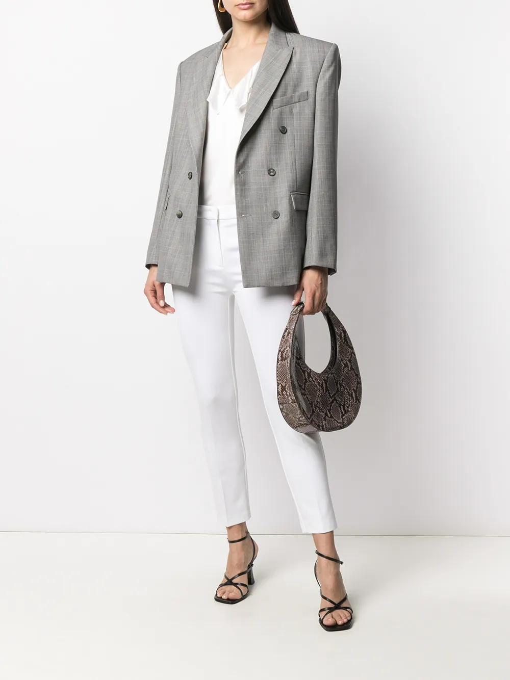 PINKO Bello slim-fit broek - Wit