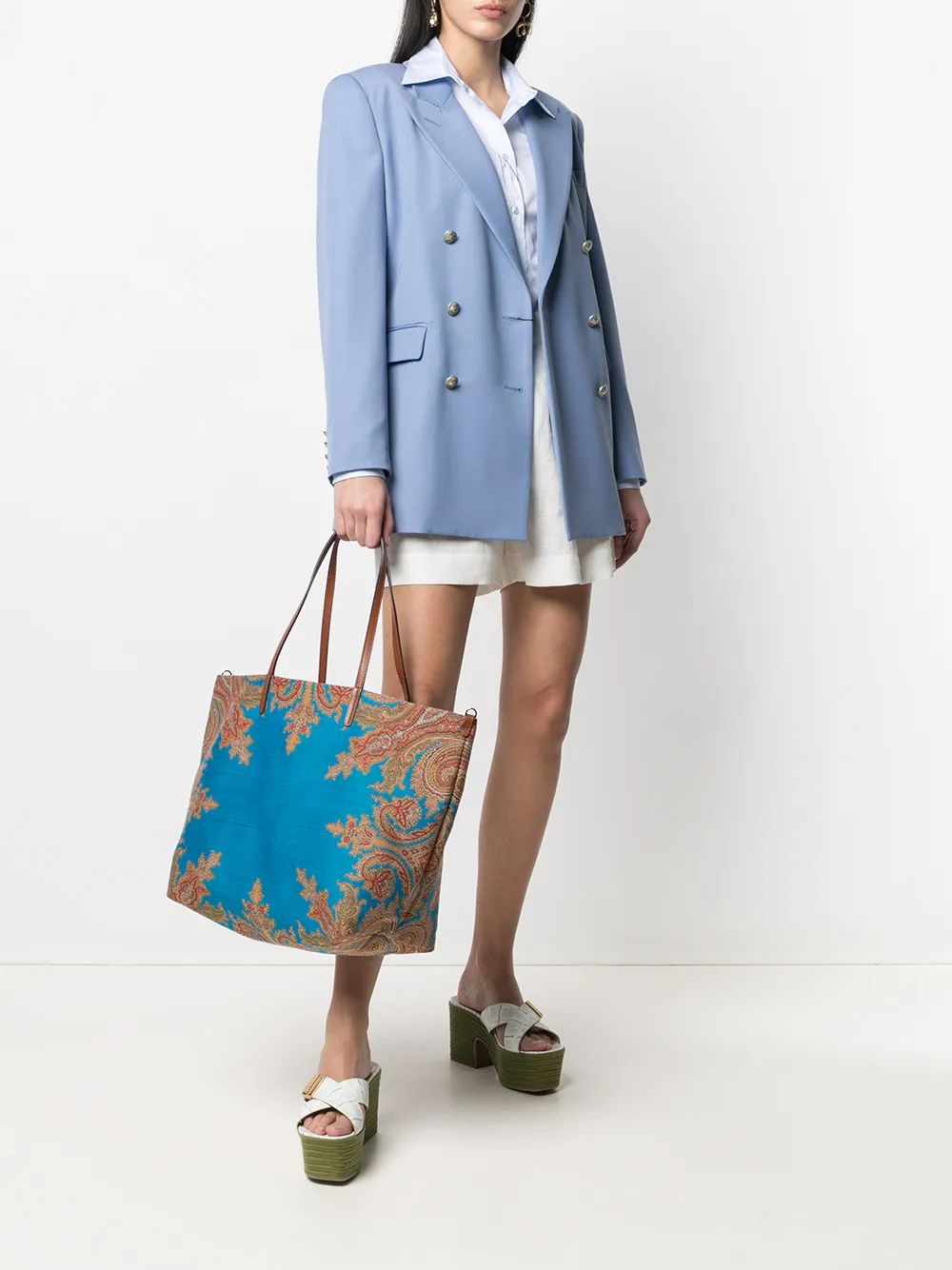 фото Etro сумка-тоут с принтом пейсли