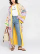 Image 2 of ETRO ornamental-print silk robe coat