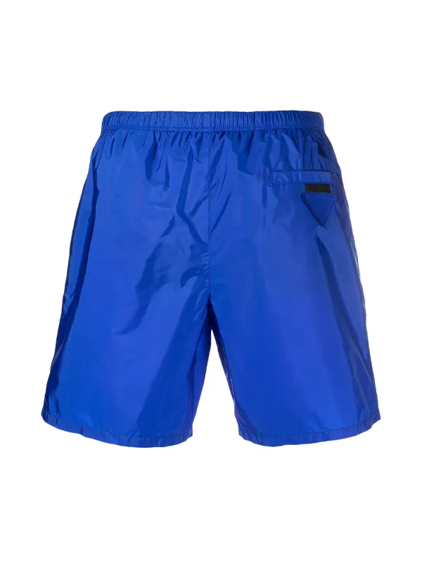 Prada Recycled Nylon Swim Shorts | Blue | FARFETCH