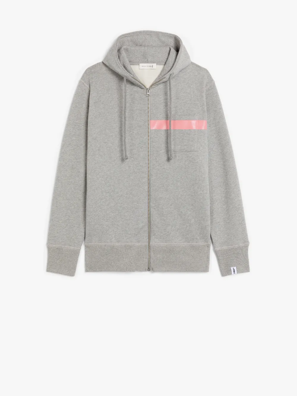 Grey x Pink Cotton Hooded Sweatshirt | GJM-208 | Mackintosh