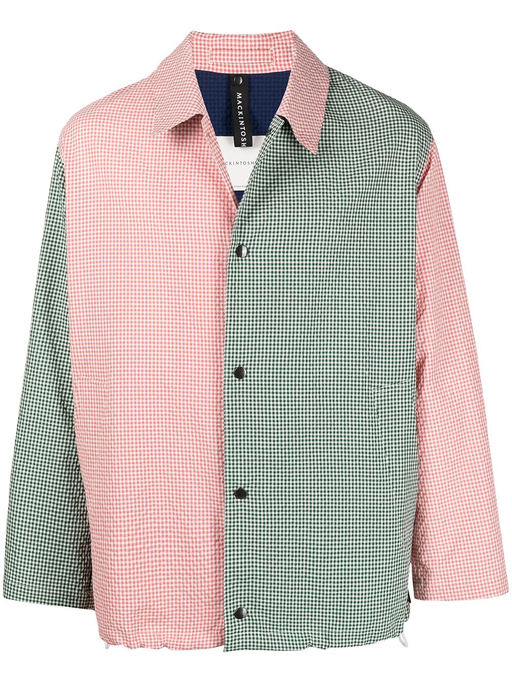 ＜Farfetch＞ Mackintosh コントラストパネル シャツジャケット - ピンク