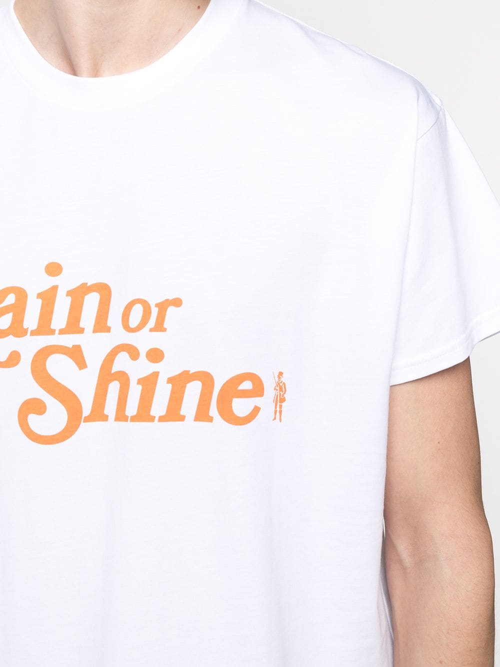 Shop Mackintosh Rain Or Shine T-shirt In White
