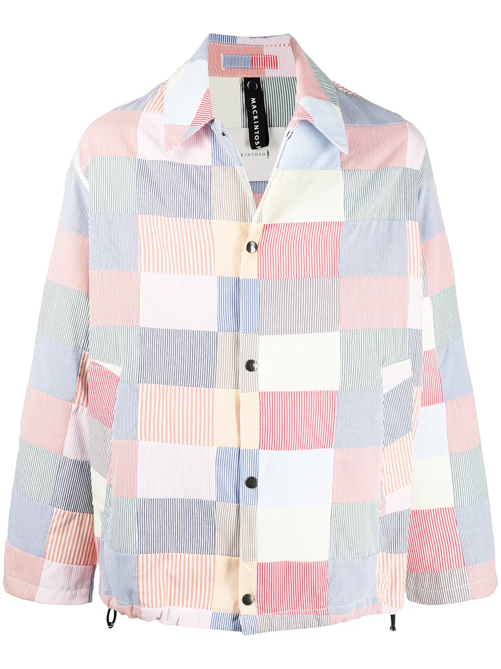 

Mackintosh chamarra con diseño patchwork - Rojo