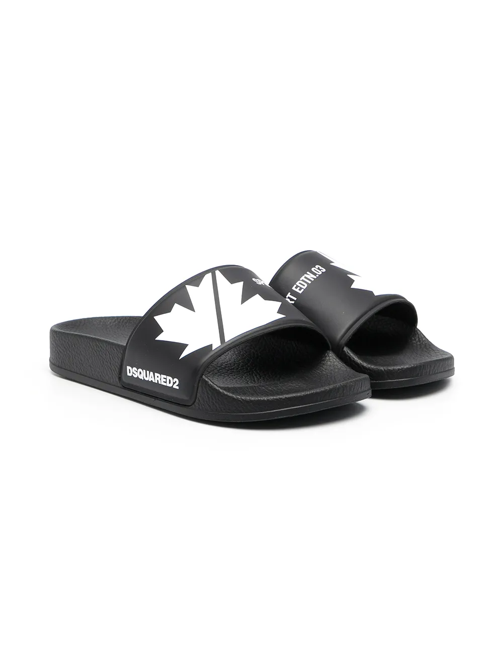 фото Dsquared2 kids шлепанцы с логотипом