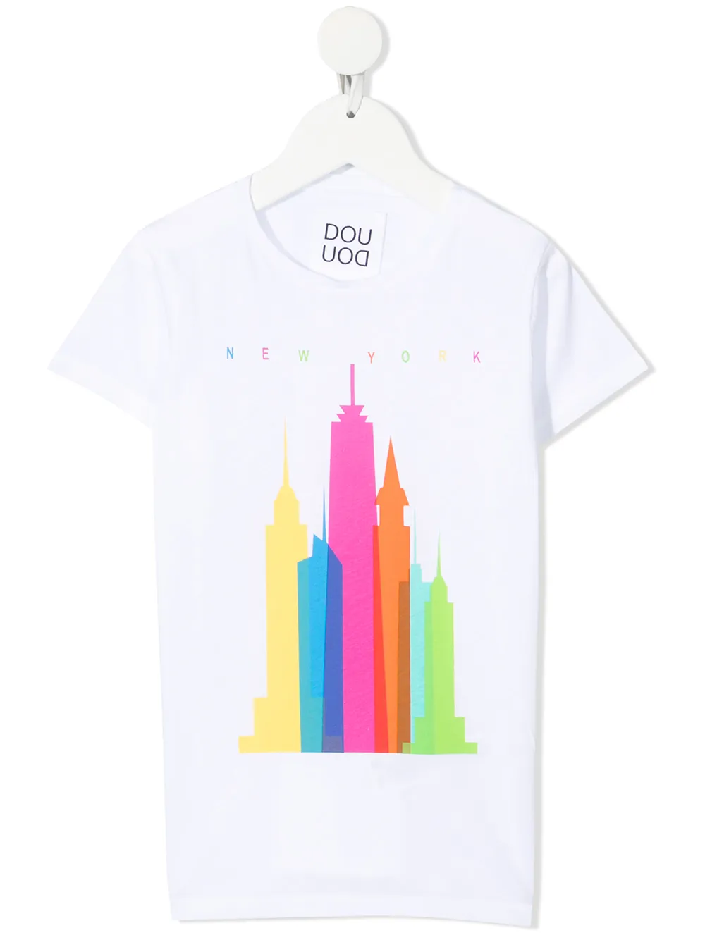 фото Douuod kids футболка с принтом new york
