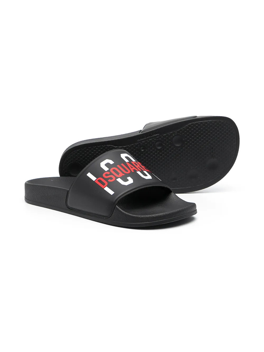 фото Dsquared2 kids шлепанцы icon с логотипом