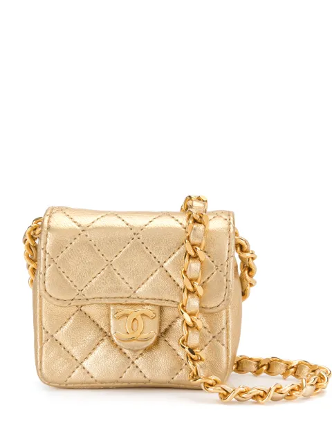 1990s diamond-quilted mini bag