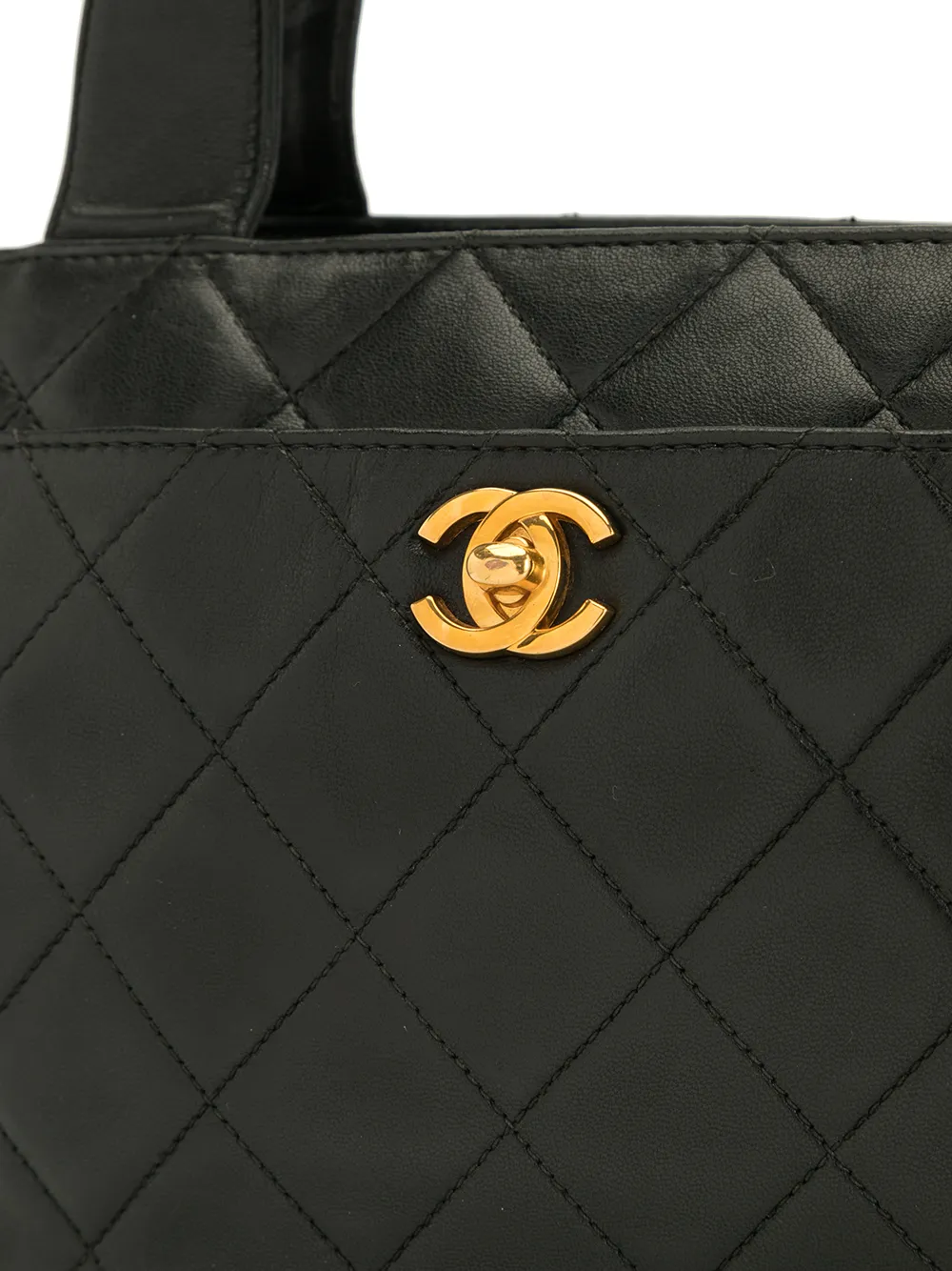 фото Chanel pre-owned стеганая сумка-тоут 1997-го года с логотипом cc