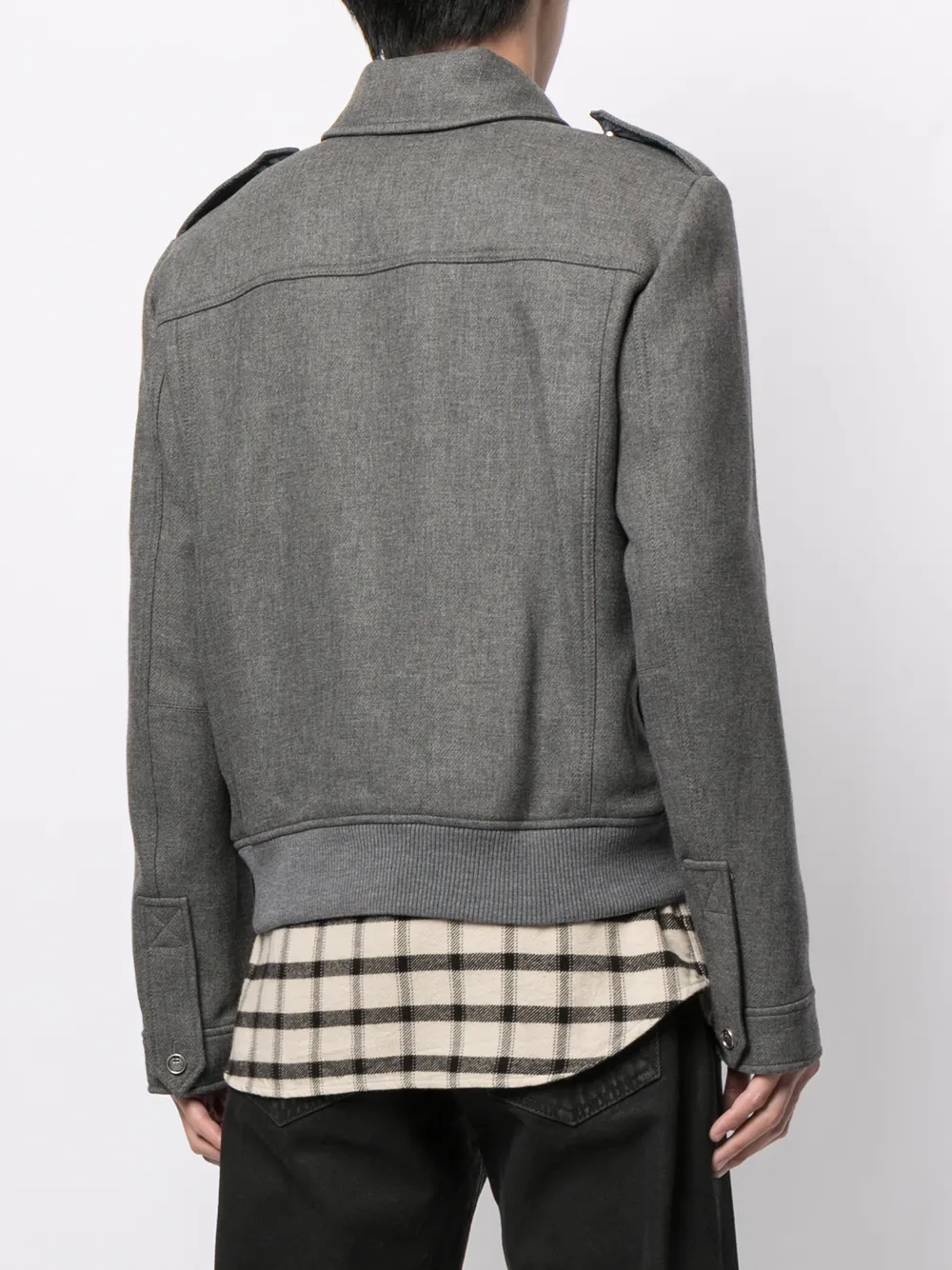 Off-White Legerjack met logopatch Grijs