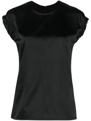 helmut lang off the shoulder top