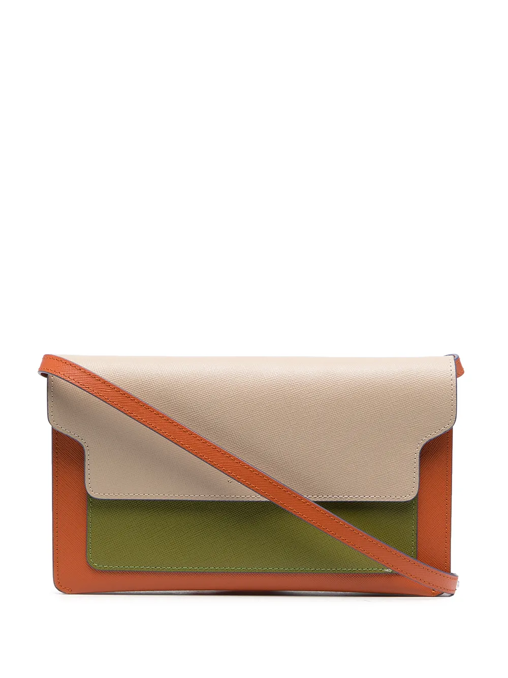 

Marni bolsa de mano con diseño colour block - Naranja