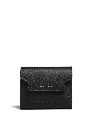 Sacai carabiner-detail Trifold Wallet | Black | FARFETCH AU