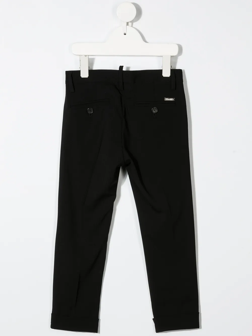 Image 2 of Dsquared2 Kids logo plaque slim-fit chinos