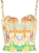 Image 1 of Etro graphic-print silk top
