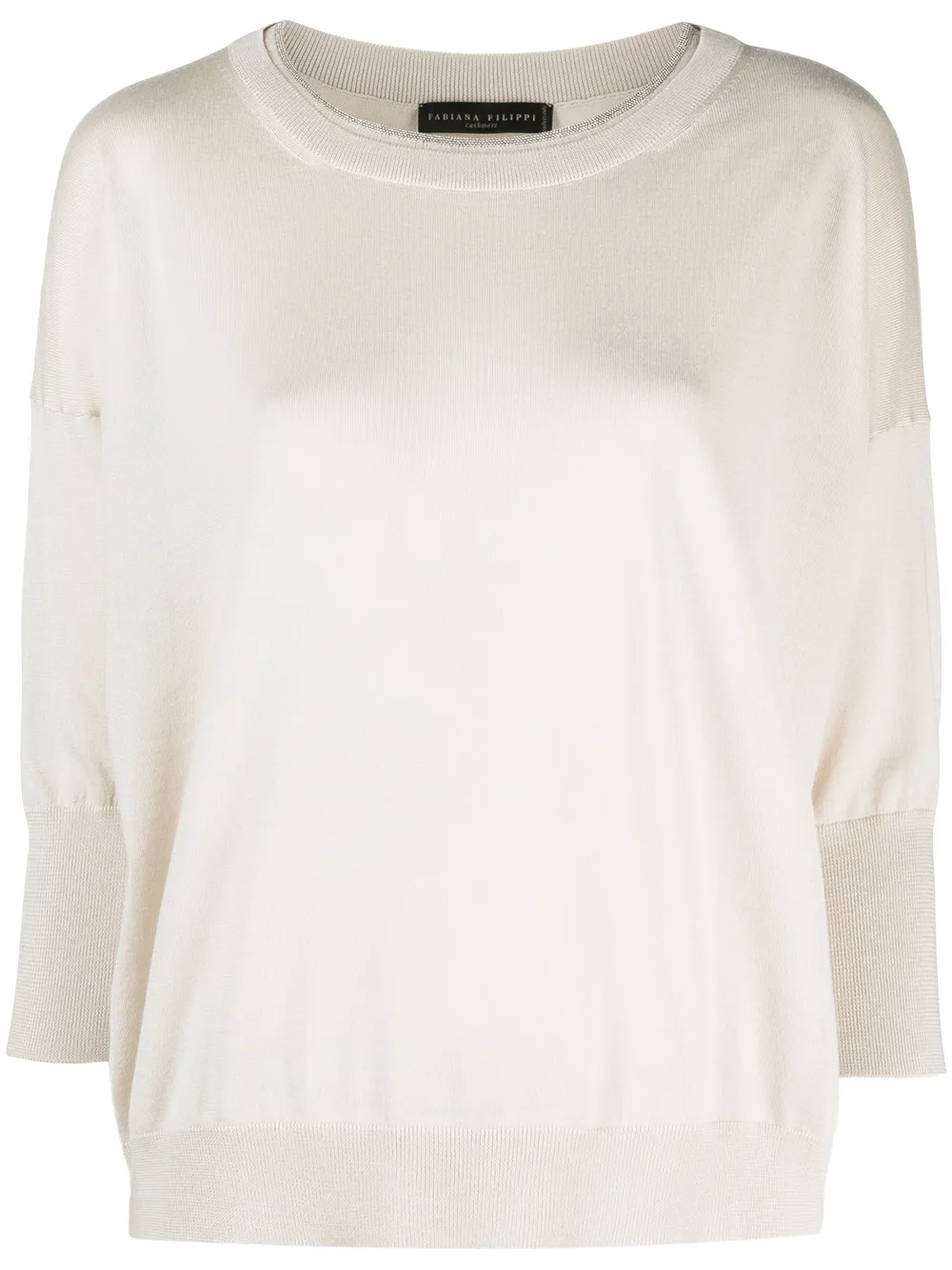 

Fabiana Filippi glitter trim fine-knit jumper - Neutrals