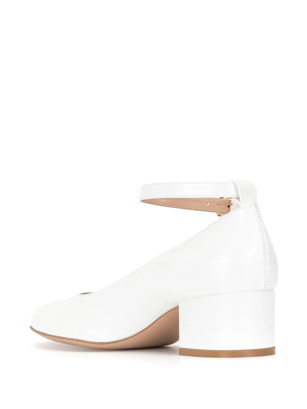 фото Gianvito rossi туфли на блочном каблуке с пряжкой