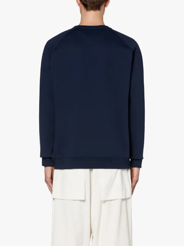 Navy x Pink Cotton Crew Neck Sweatshirt | GJM-207