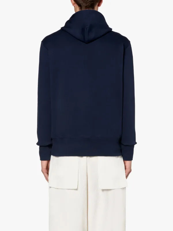 Navy x Pink Cotton Hooded Sweatshirt | GJM-208
