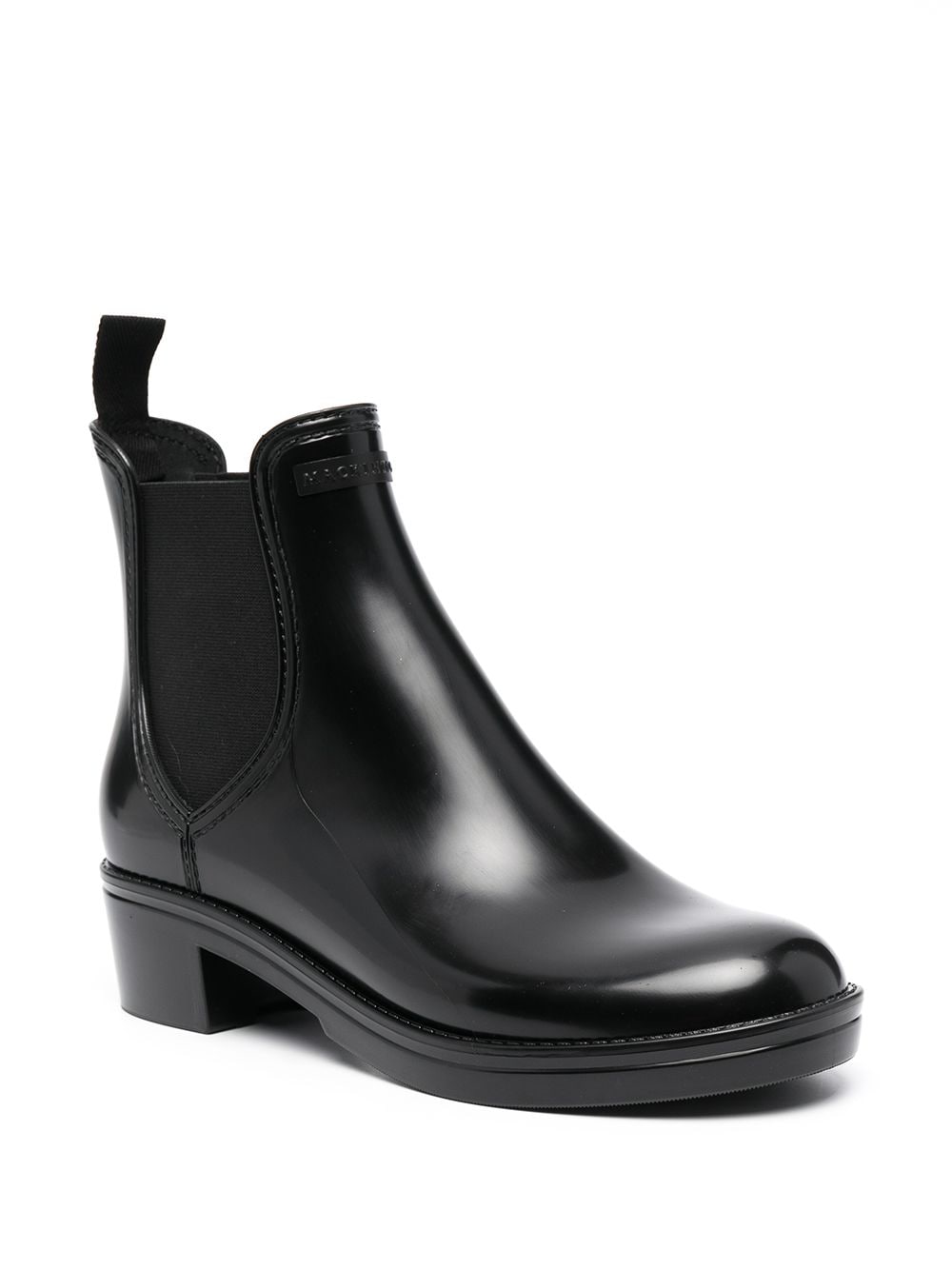 Shop Mackintosh Trinity Chelsea Boots In Black