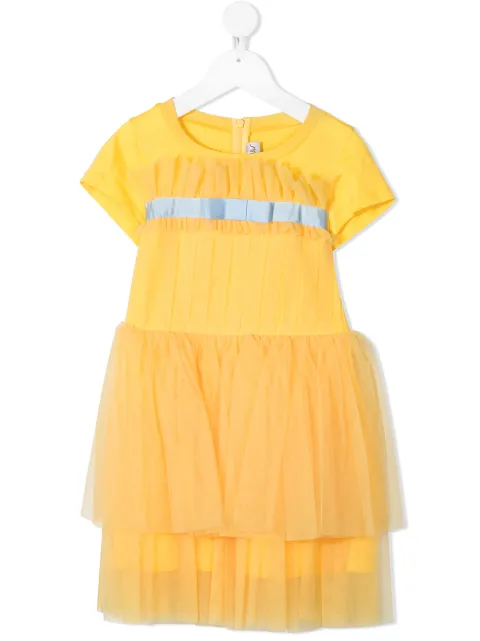 Simonetta ruffled short-sleeved T-shirt dress