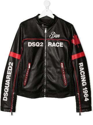 dsquared2 faux leather jacket