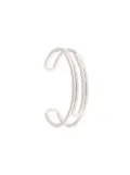 Off-White paperclip open cuff bracelet - Silver