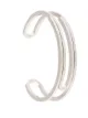 Off-White paperclip open cuff bracelet