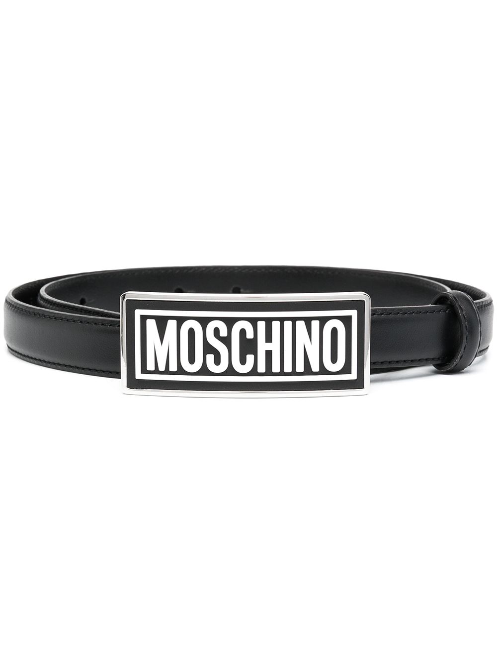 фото Moschino ремень с пряжкой-логотипом