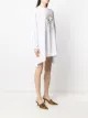 Moschino logo embroidered cow jersey dress