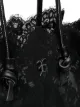 Ermanno Scervino medium lace shopper tote