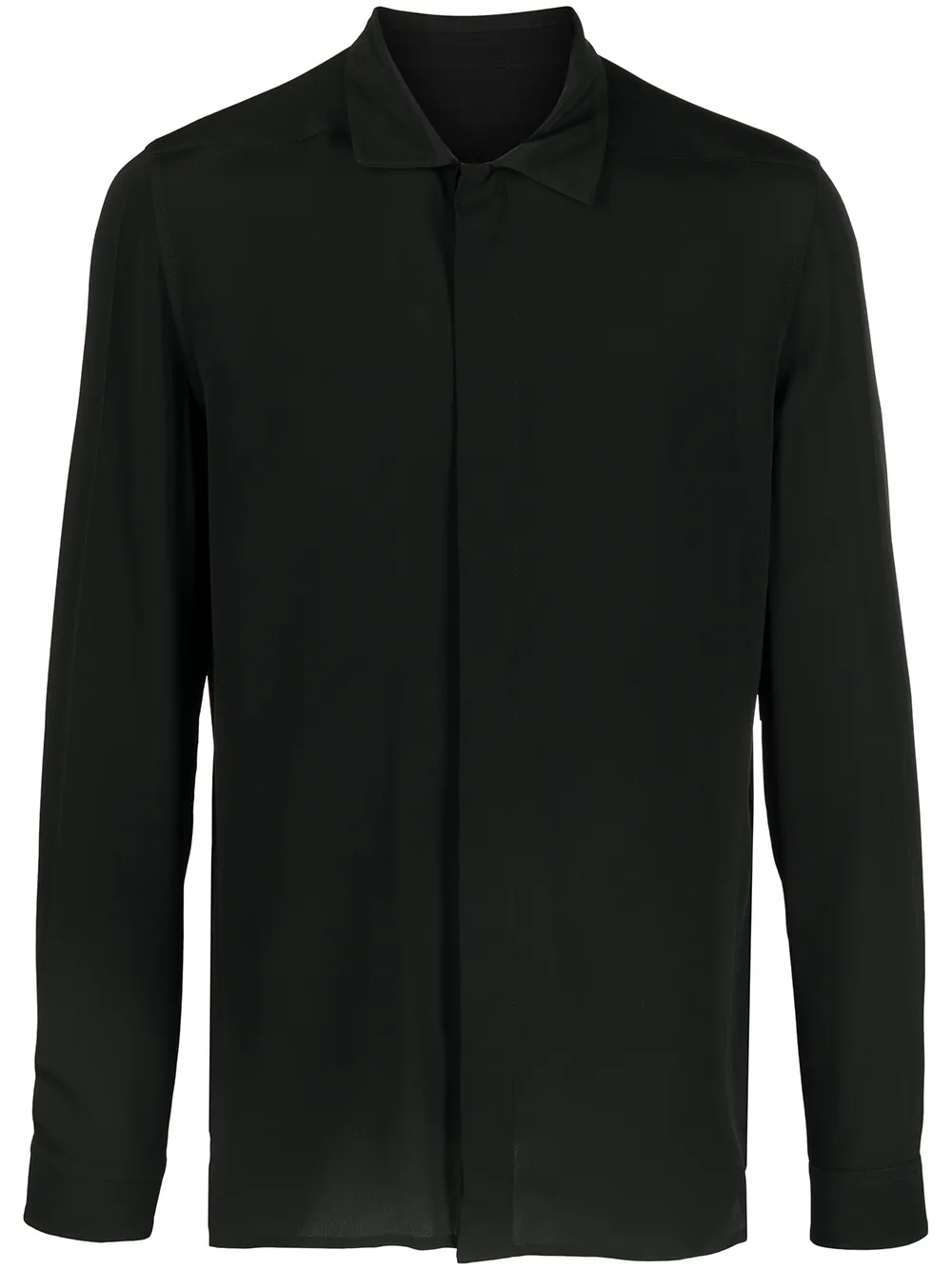 

Rick Owens camisa con botones ocultos - Negro