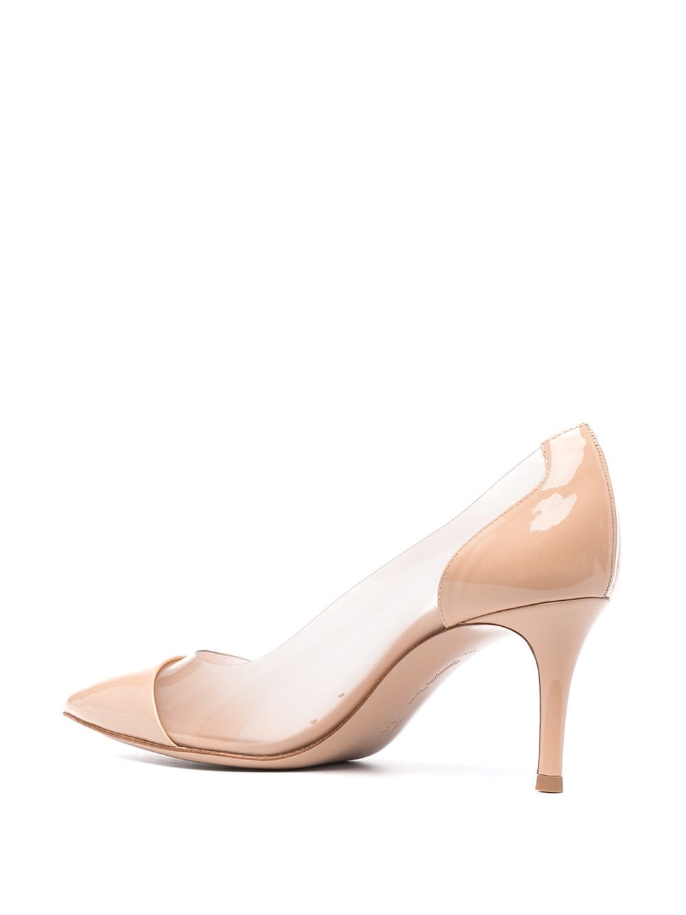 Gianvito Rossi Plexi pointed pumps Neutrals