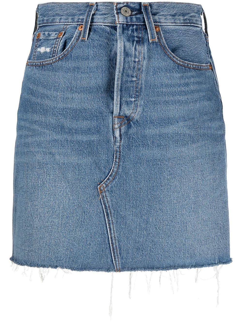 Levi's high-rise Straight Denim Skirt - Farfetch