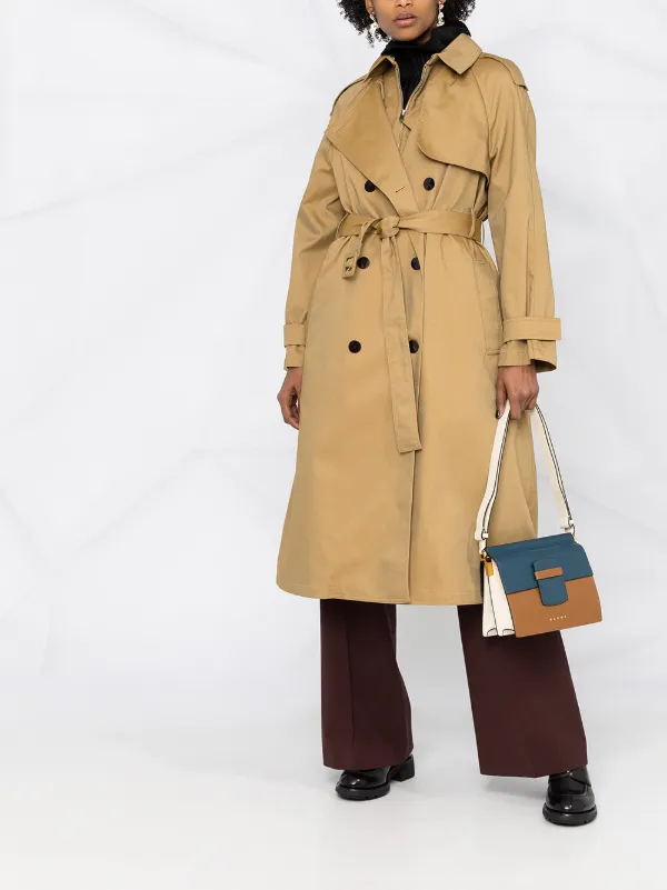 padded trench coat
